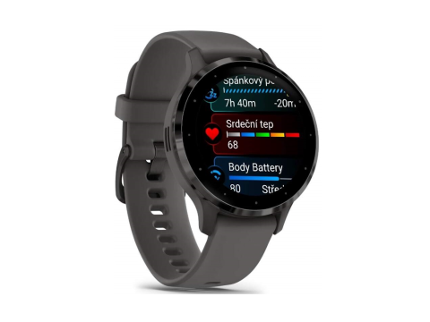 Garmin Venu 3S, Slate/Gray, Silicone band.Picture2