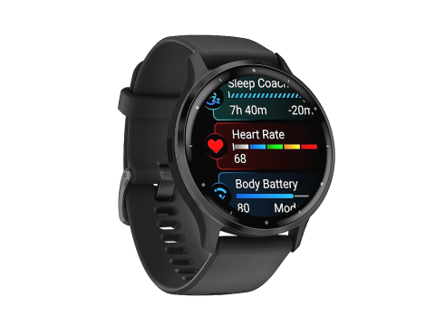 Garmin Venu 3, Slate/Black, Silicone band.Picture2