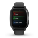 Garmin Venu Sq 2 Music Slate / Black Silicone Band.Picture3