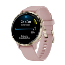 Garmin Venu 3S, Cream Gold/Dust Rose Silicone Band.Picture2