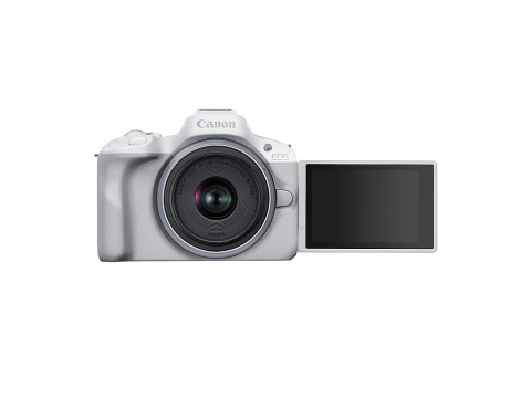 Canon EOS R50 + RF-S 18-45mm 4.5-6.3 IS STM, White.Picture5